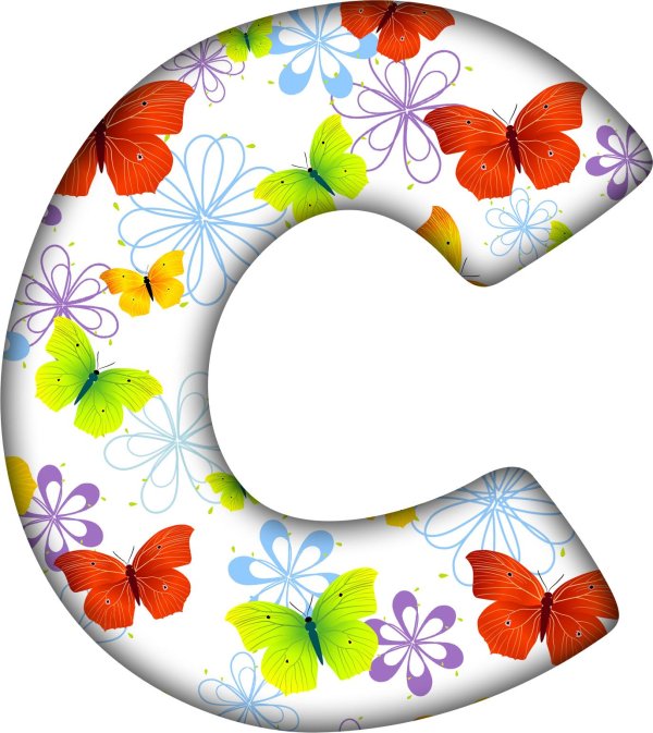 красочные буквы