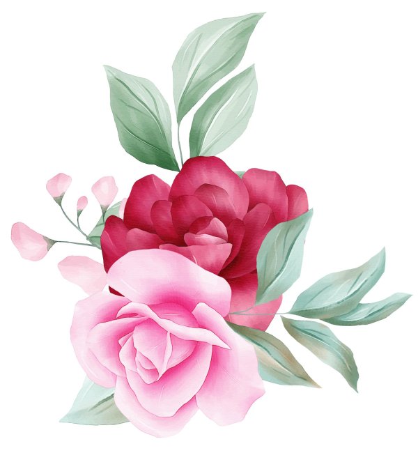 цветок акварель