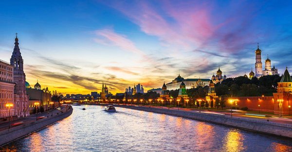 москварека кремль рассвет