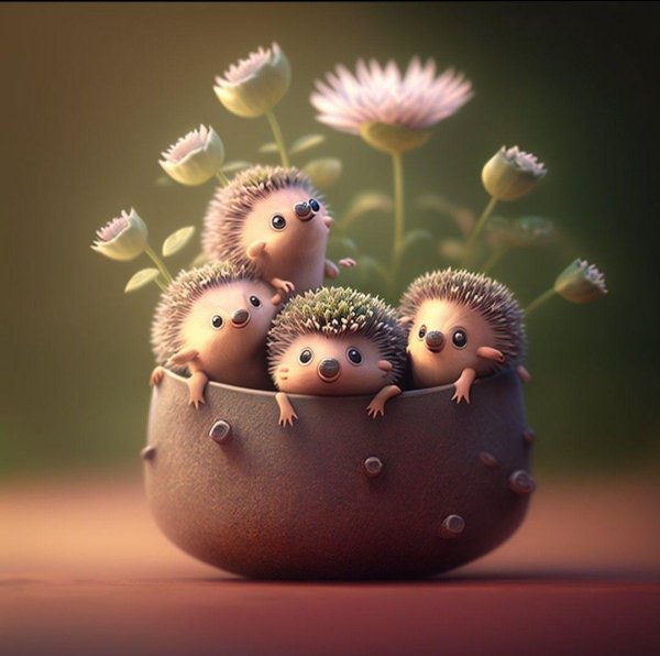 маленькие ежики