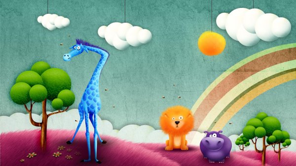 жираф картина