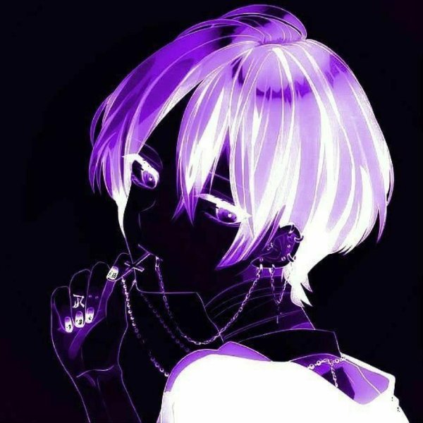 фиолетовая ава