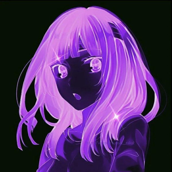 фиолетовые персонажи аниме