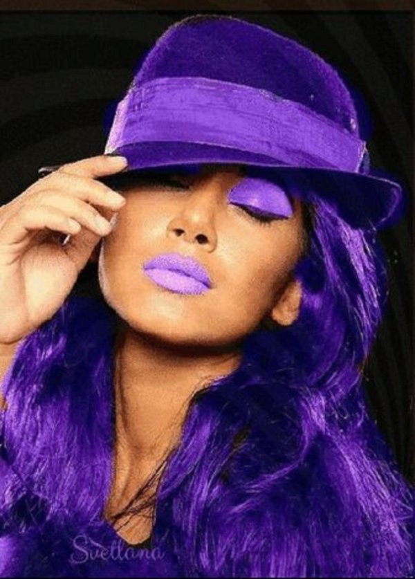 фиолетовый гламур