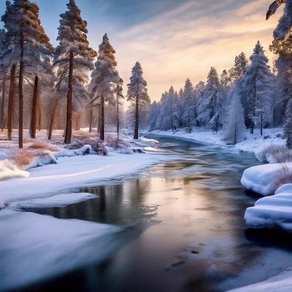 зимняя река