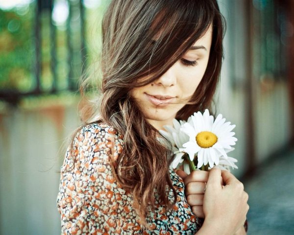 фотосессия с ромашками