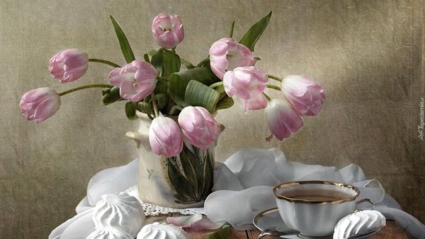 тюльпаны натюрморт