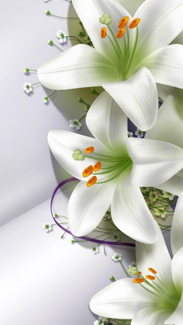 букет лилий