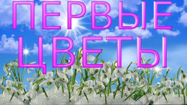 первоцветы для дошкольников