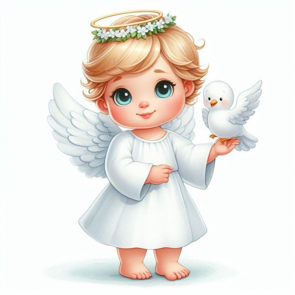 рисунок ангелочек