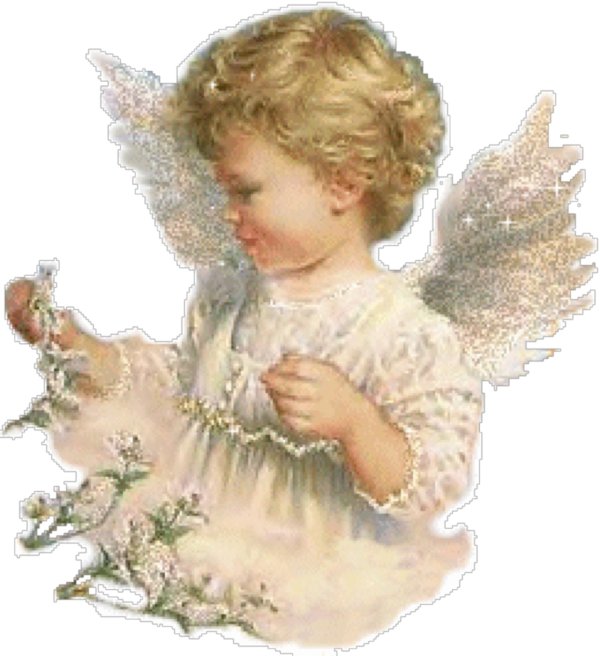 ангел на прозрачном фоне