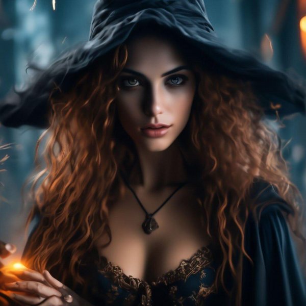 красивая колдунья