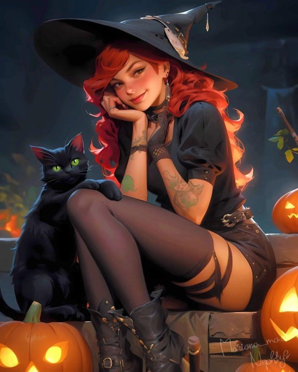 хэллоуин ведьмочка
