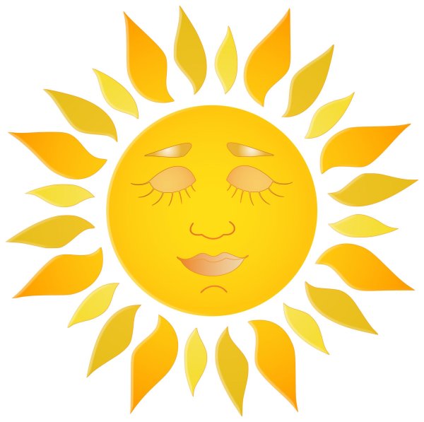 рисунок солнышка