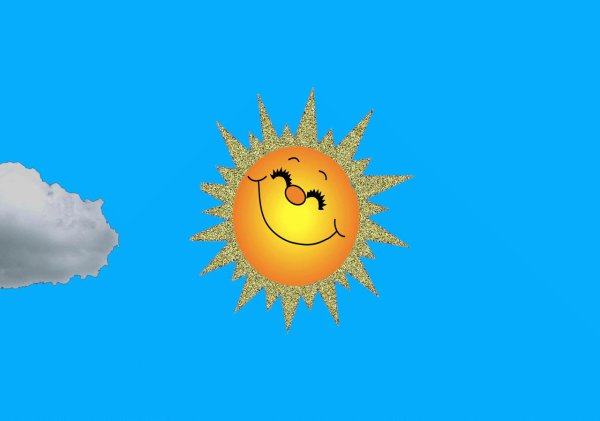 солнце мультяшная