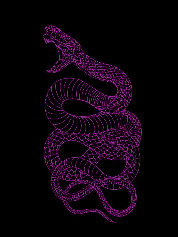 эскиз змеи
