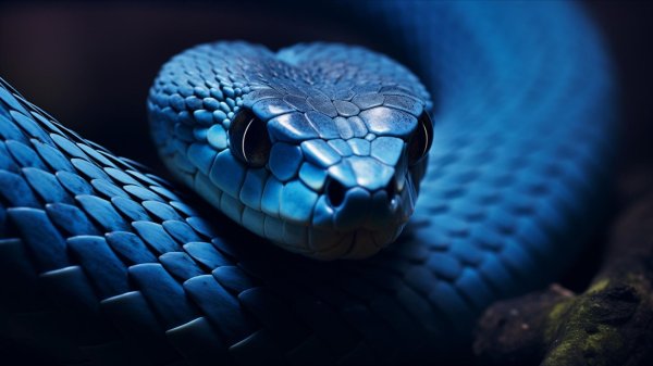 голубая куфия гадюка