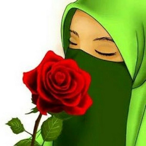 мусульманка рисунок