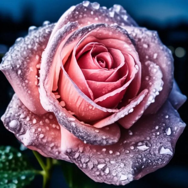 розовая роза