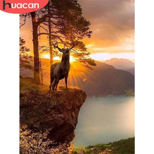 картина олени