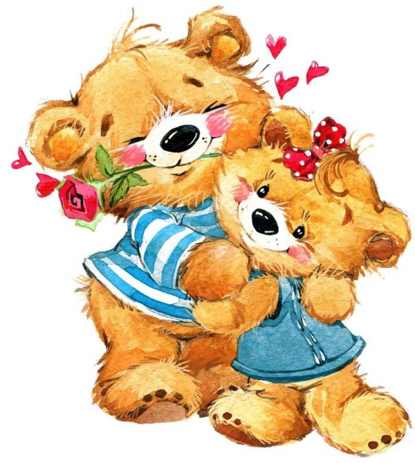 мишка влюбленный