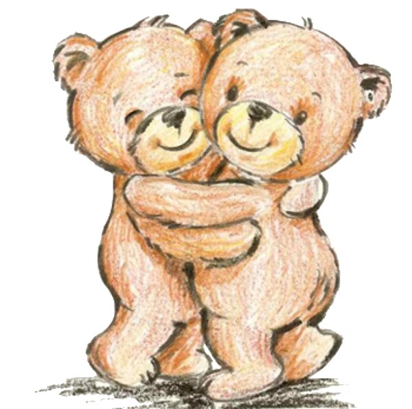 дружеские обнимашки