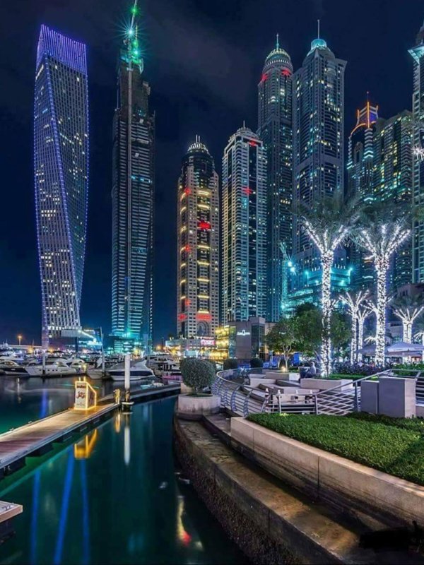 ночной дубай