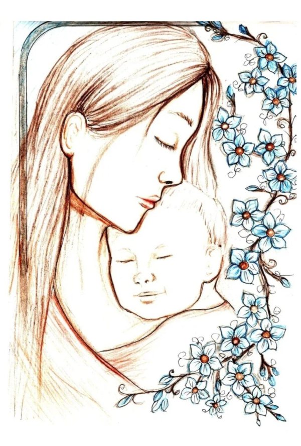 рисунок материнство