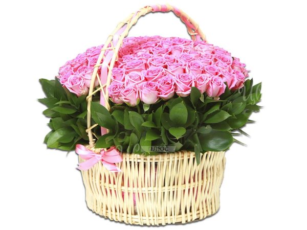 розы корзина