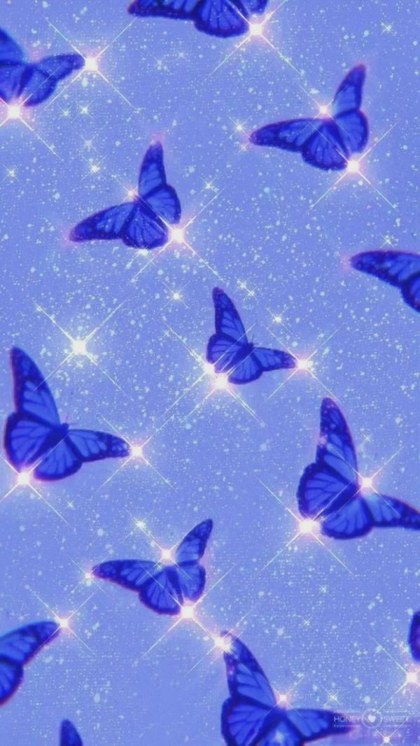 синие бабочки