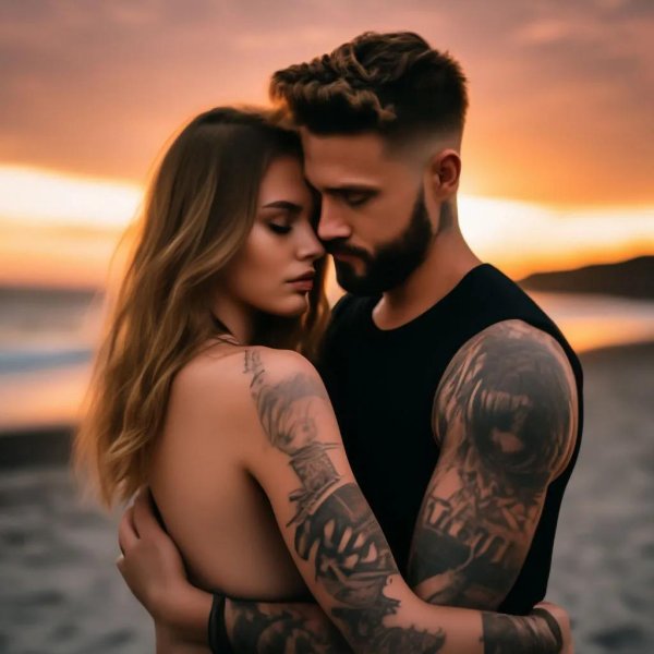парная татуировка для влюбленных