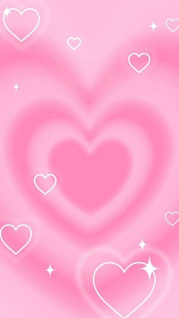 сердца розовые