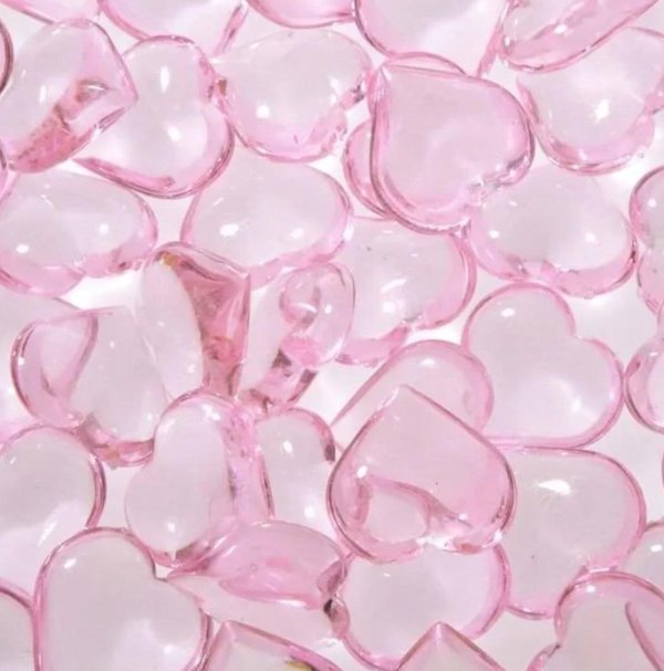 пластмассовые сердечки для декора