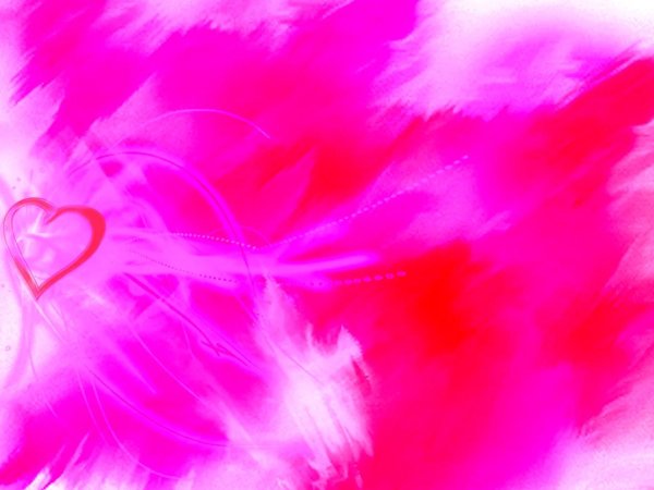 сердца розовые