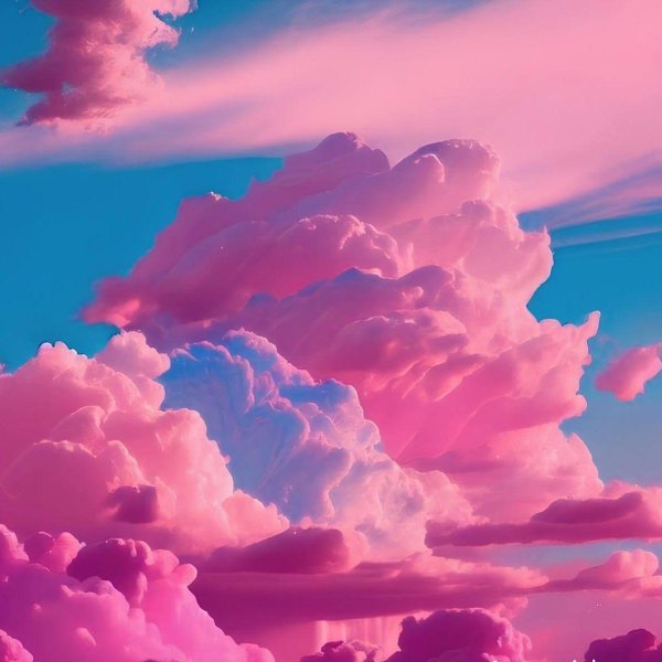 розовое облако