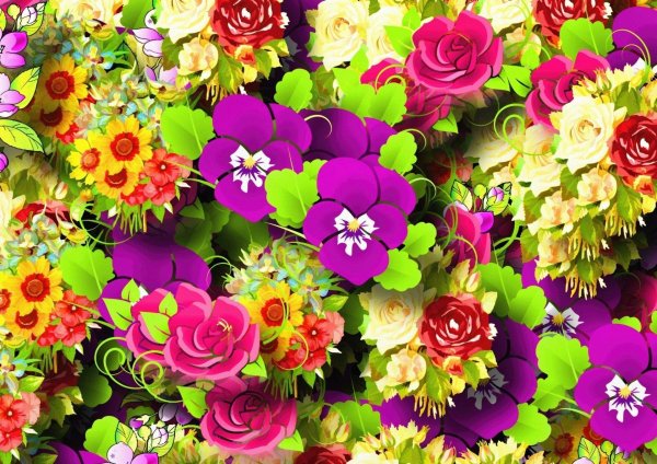 цветочные фоны