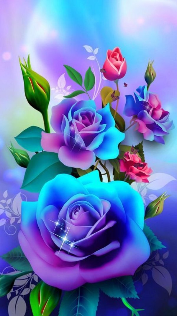 картины розы