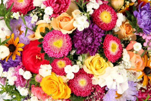 букет цветов яркий