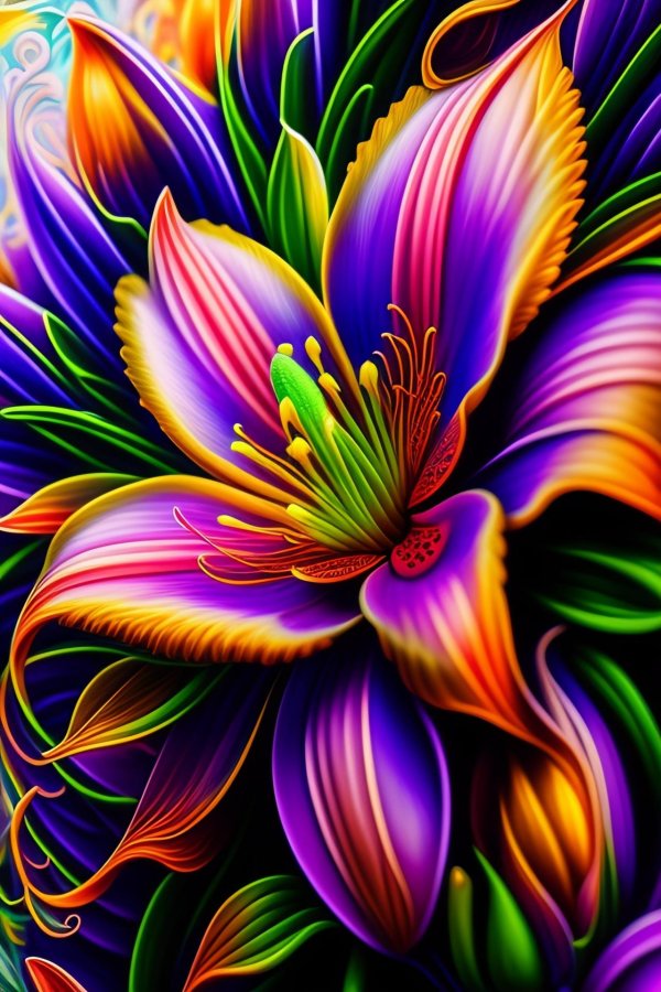 цветок картина