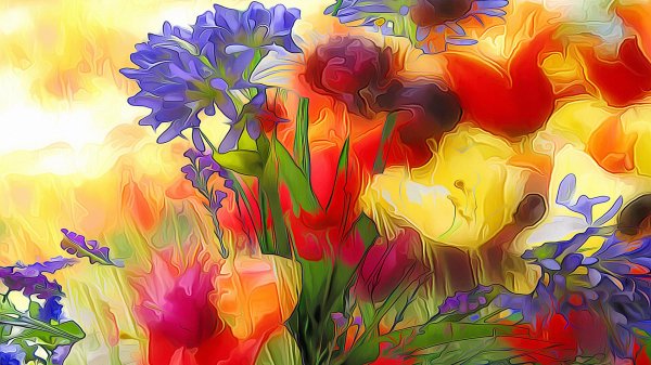 абстракционизм цветы