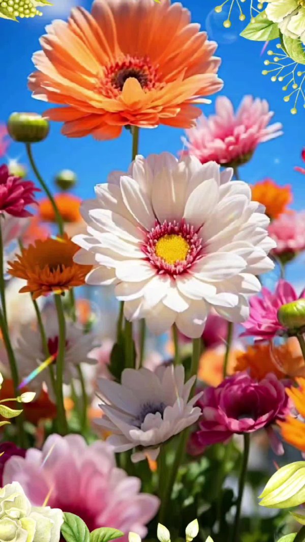 герберы открытка