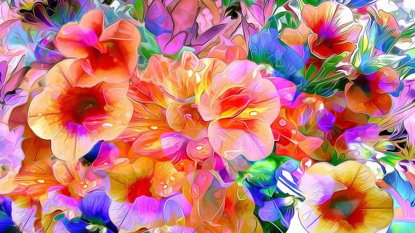 абстракция цветов