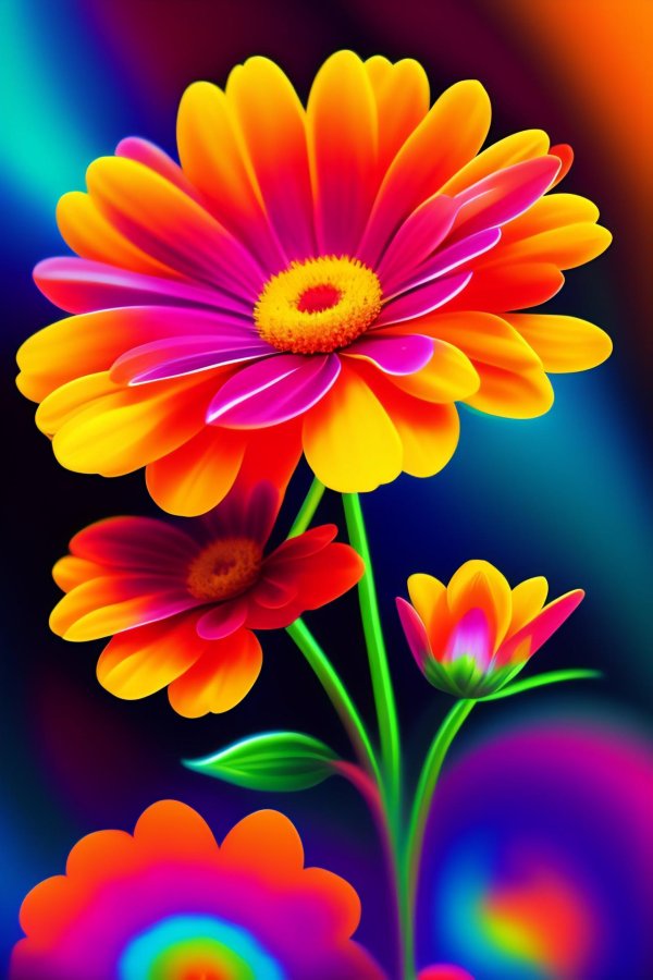 цветок красочный