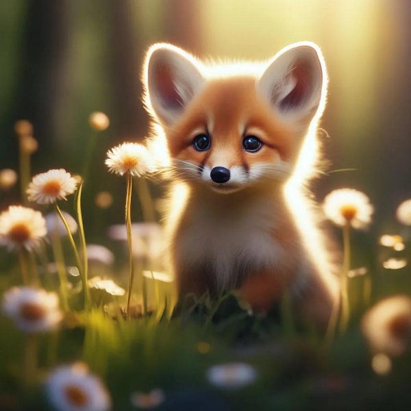 маленькие лисята