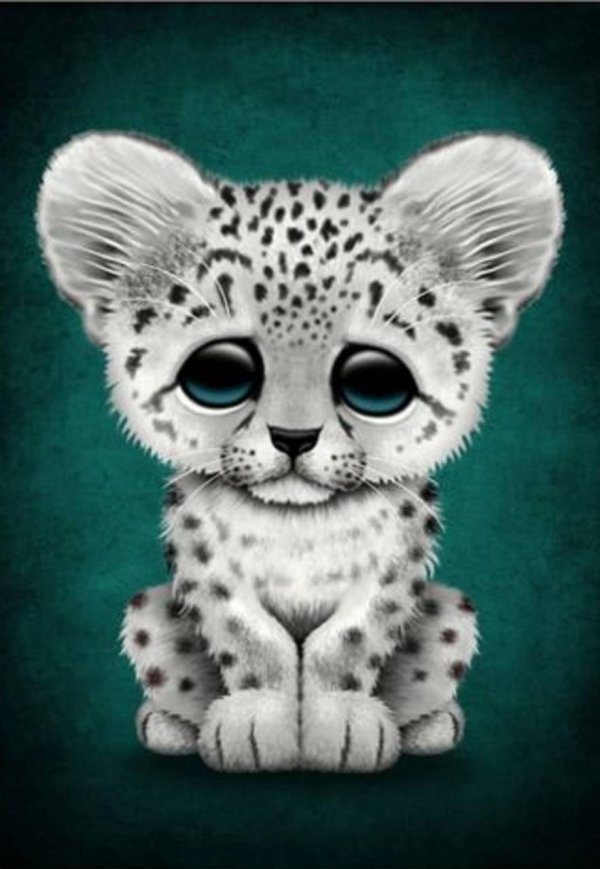 снежный барс мультяшный