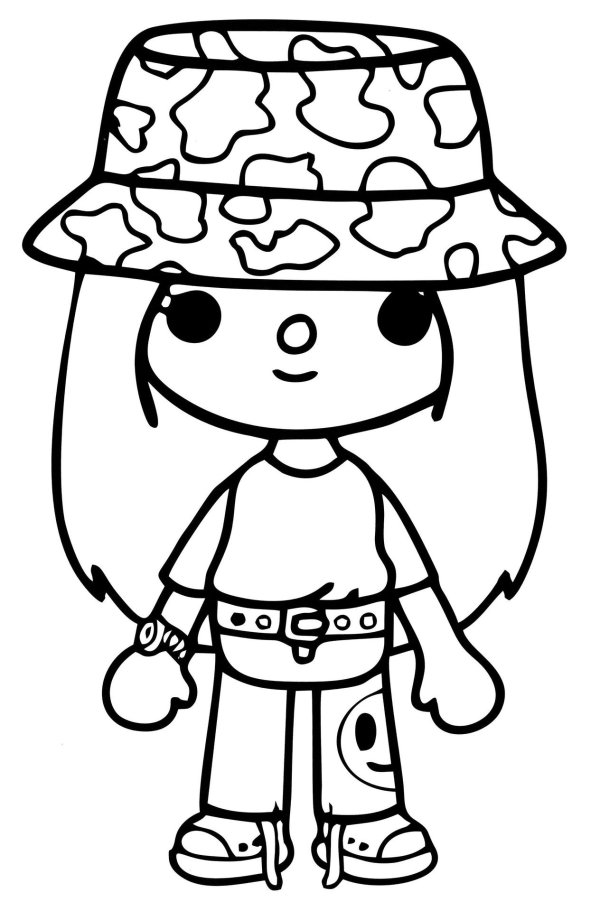 тока бока раскраска