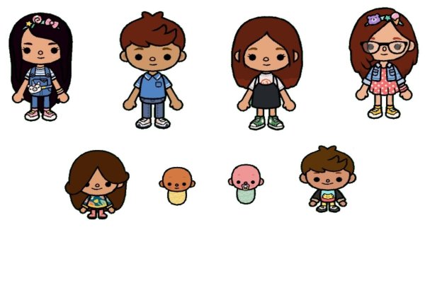 персонажи из toca boca