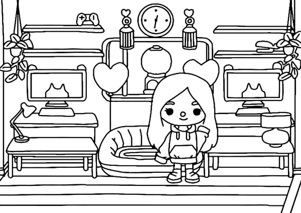 раскраска тока бока