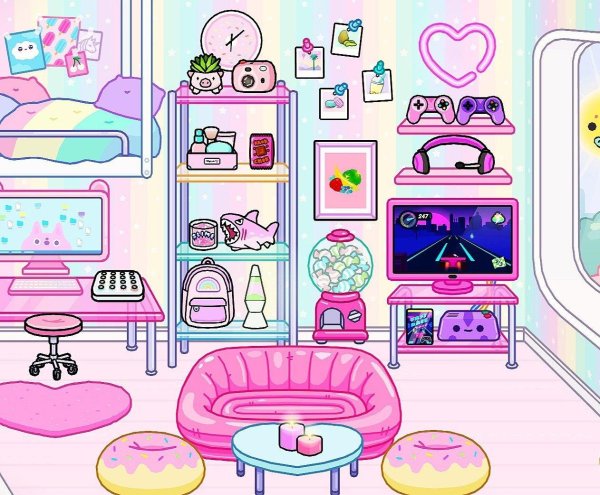 toca boca розовая комната распечатать