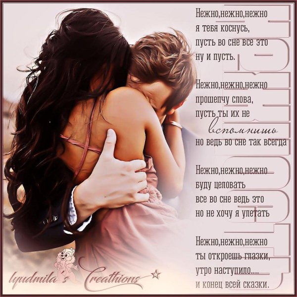 нежно обниму стихи